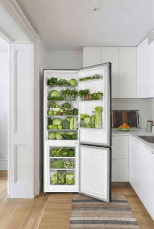 Lodówka dwudrzwiowa Kernau KFRC 18153 IX 180cm 5 lat gwarancji