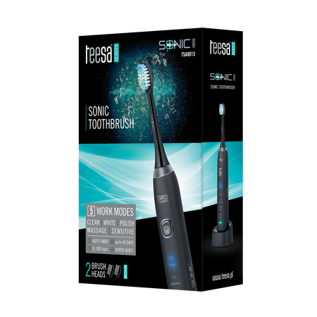 Soniczna szczoteczka do zębów Teesa SONIC BLACK