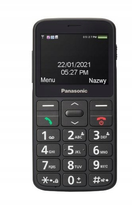PANASONIC Telefon dla seniora KX-TU160 czarny