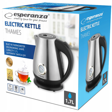 Czajnik elektryczny z termometrem Thames 1.7L Inox