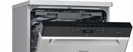 Zmywarka wolnostojąca 60 WHIRLPOOL WFC3C26PFX NaturalDry 6zmysł PowerClean Multizone