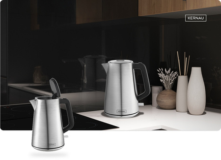 Czajnik elektryczny Kernau KSK 178 X 2200 W 1,7 l srebrny/szary