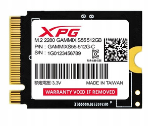 Dysk SSD XPG GAMMIX S55 512GB PCIe 4x4 5/3.8MB/s