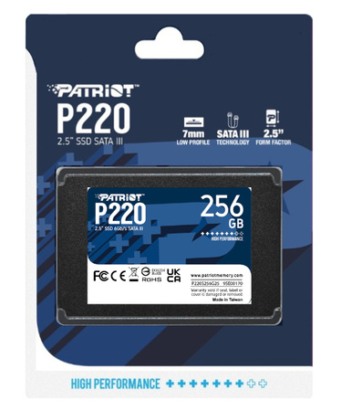 Dysk SSD 256GB P220 550/490 MB/s SATA III 2,5