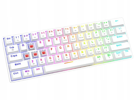 Klawiatura mechaniczna Whiteout X2, Blue Outemu,