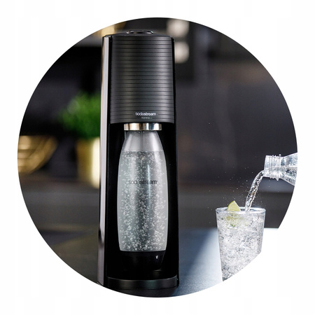 Saturator do wody SodaStream Terra czarny + butelka Fuse 1l + gaz
