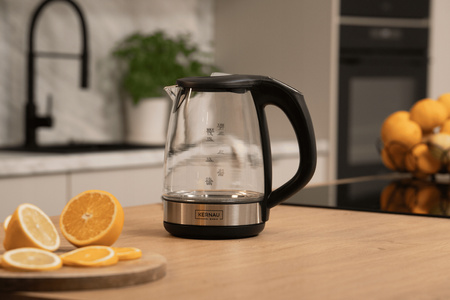 Czajnik elektryczny Kernau MOCNY 2200W 1,7L Regulacja temperatury Szklany