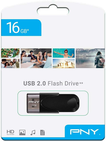 Pendrive PNY 16GB USB2.0 ATTACHE4 FD16GATT4-EF