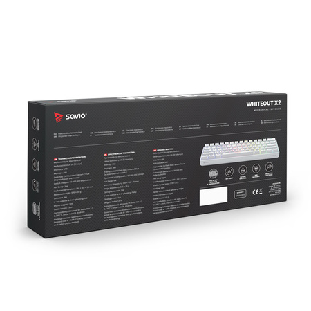 Klawiatura mechaniczna Whiteout X2, Red Outemu,