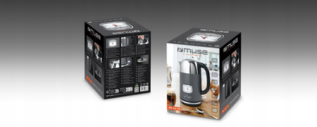 Czajnik elektryczny Muse MS-020DG srebrny/szary