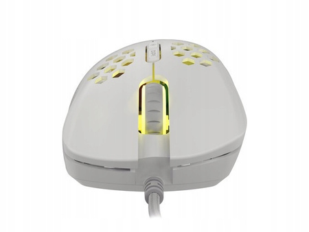 Mysz Krypton 555 8000DPI podświetlenie RGB Biała