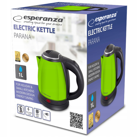 ESPERANZA Czajnik elektryczny Parana 1.0L Zielony