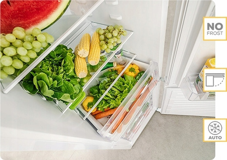 Lodówka wolnostojąca Kernau KFRC 15153.2 NF IX NoFrost 152cm