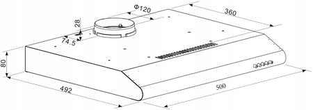 Okap podszafkowy Kernau KBH 0951 X