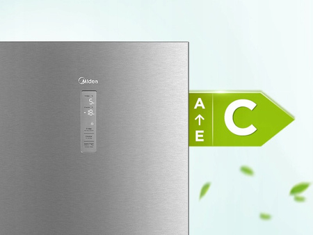 Lodówka wolnostojąca MIDEA MERB345MGC02 NoFrost 185cm