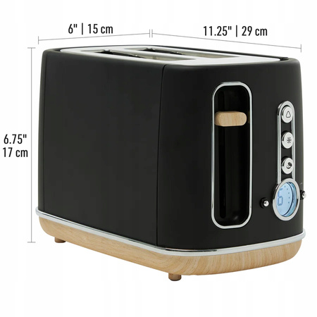 HADEN Toster dwuszczelinowy Dorchester czarny