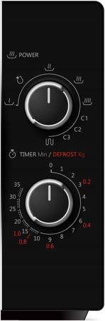 KUCHENKA MIKROFALOWA TOSHIBA MWP-MG20P BK 20L 1000W