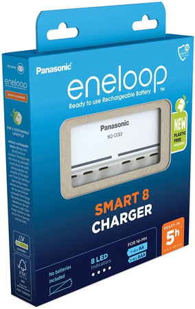 PANASONIC Eneloop ładowarka BQCC63 na 8 szt. bez