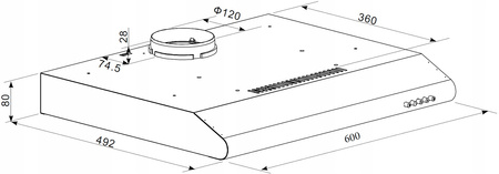Okap podszafkowy Kernau KBH 0961 S
