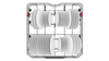Zmywarka wolnostojąca 60 WHIRLPOOL WFC3C26PFX NaturalDry 6zmysł PowerClean Multizone