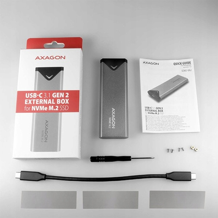 EEM2-UG2 Obudowa zewnętrzna aluminiowa, USB-C 3-,