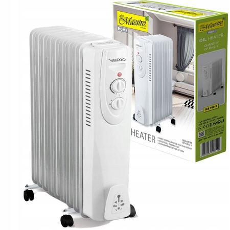 Grzejnik olejowy Maestro MR-950-9  2000 W biały