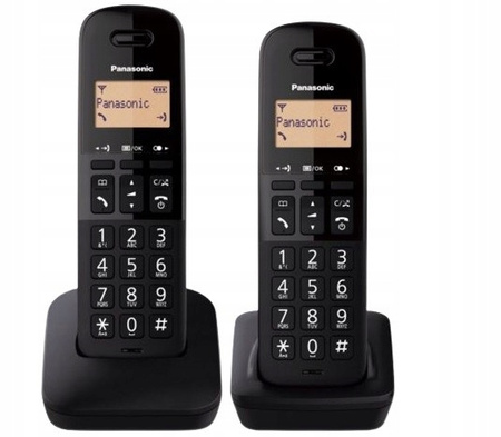 PANASONIC Telefon KX-TGB612 Dect Duo czarny