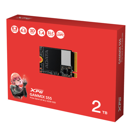 Dysk SSD XPG GAMMIX S55 2TB PCIe 4x4 5/3.2GB/s