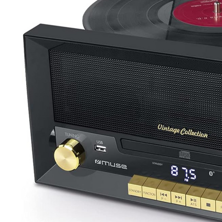 MIKROWIEŻA Z GRAMOFONEM MUSE MT-112 W