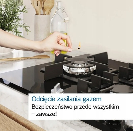 Płyta gazowa Bosch POH6B6K30 szklana WOK