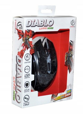 REBELTEC Gamingowa mysz optyczna USB DIABLO