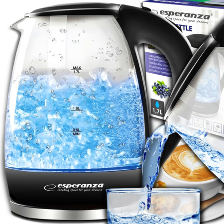 Czajnik elektryczny 1,7L SALTO ANGEL czarny