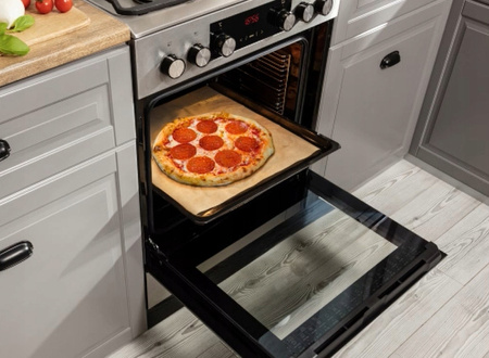 Kuchnia gazowo-elektryczna Amica 57GE3.33HZpTaDpA(Xx)PIZZA Termoobieg Grill